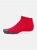 Under Armour Adult HeatGear Lo Cut Socks 3-Pack Red / Pitch Grey / Black-Medium