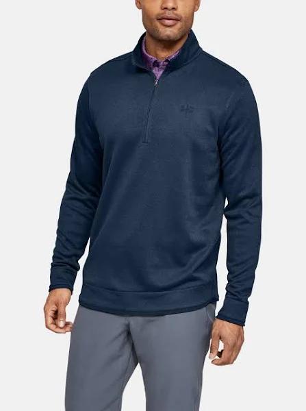 Under Armour Mens Armour Fleece 1/2 Zip - Navy