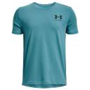 Under Armour Boys' Sportstyle Left Chest Short Sleeve Blue YXL