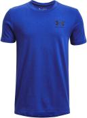 Under Armour Boys Sportstyle Left Chest Tee Blue XS