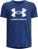 Under Armour Boys' Sportstyle Logo Short Sleeve Blue YXL