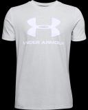 Under Armour Boys Sportstyle Logo Tee Grey/White XS