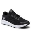 Under Armour Charged Pursuit 2 Mens Running Shoes Black/White US 7