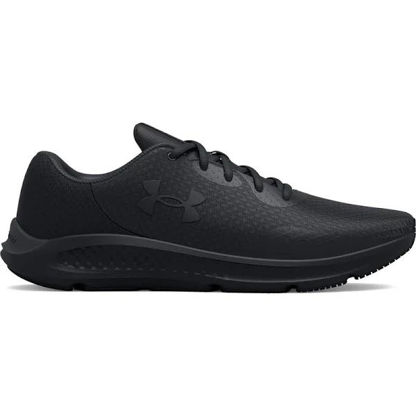 Under Armour Charged Pursuit 2 Mens Running Shoes Black/White US 7