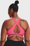 Under Armour Crossback Mid Womens Sports Bra - Pink S