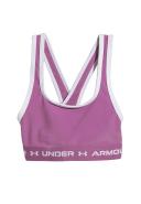 Under Armour Girls Crossback Mid Solid Sports Bra Purple L