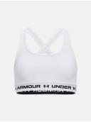 Under Armour Girls' Crossback Sports Bra White YXS
