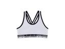 Under Armour Girls HeatGear Crossback Sports Bra White/Black M M