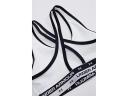 Under Armour Girls HeatGear Crossback Sports Bra White/Black S S