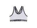 Under Armour Girls HeatGear Crossback Sports Bra White/Black S S