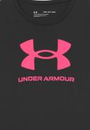 Under Armour Girls' Sportstyle Graphic Short Sleeve Black YXS
