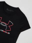 Under Armour Girls' Tech Big Logo Short Sleeve Black YXS