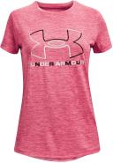Under Armour Girls Tech Twist Tee Pink L