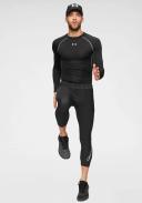 Under Armour HeatGear Compression Long Sleeve Top (Black, S)