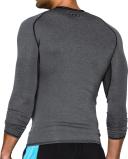 Under Armour Heatgear Compression Mens Long Sleeve Top - Dark Grey - 2XL
