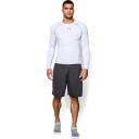 Under Armour Heatgear Long Sleeve Compression Shirt, Men's White