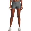 Under Armour HeatGear Mid Rise Running Shorts Grey Women - XL