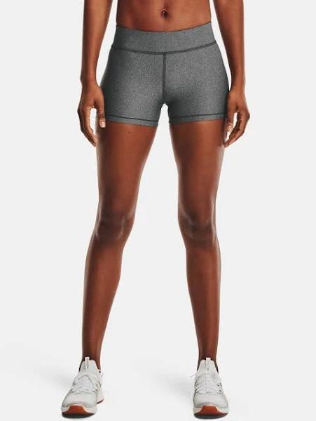 Under Armour HeatGear Mid Rise Running Shorts Grey Women - XL