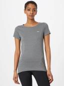 Under Armour HeatGear Short Sleeve T-Shirt Grey Women - M