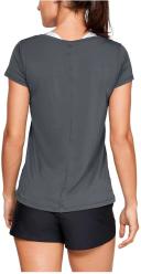 Under Armour HeatGear Short Sleeve T-Shirt Grey Women - M