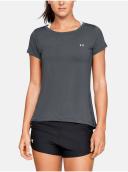 Under Armour HeatGear Short Sleeve T-Shirt Grey Women - M