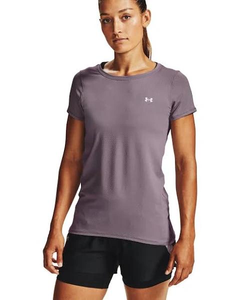 Under Armour HeatGear Short Sleeve T-Shirt Grey Women - XS
