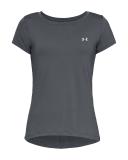 Under Armour HeatGear Short Sleeve T-Shirt Grey Women - XXL