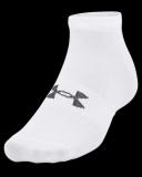 Under Armour HeatGear Tech No Show Socks 3-Pack White MD