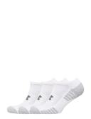 Under Armour HeatGear Tech No Show Socks 3-Pack White MD