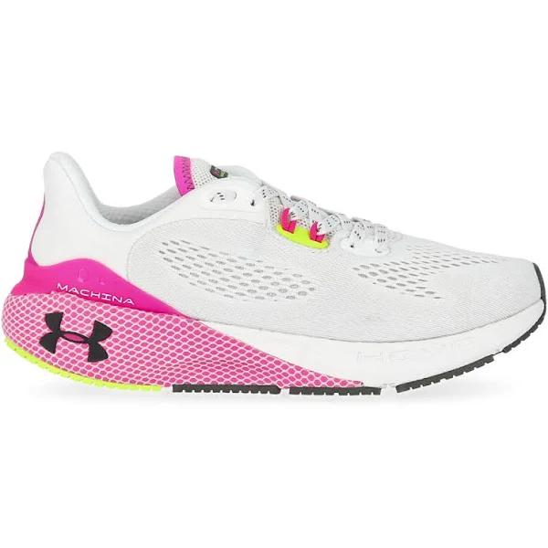Under Armour HOVR Machina 3 Womens Running Shoes White/Pink US 6.5