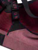 Under Armour - Infinity High Heather Sports Bra League Red Light Heather Black - XS