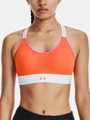 Under Armour Infinity Mid Run Sports Top Medium Support Orange L Woman