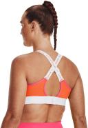 Under Armour Infinity Mid Run Sports Top Medium Support Orange L Woman