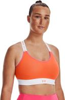 Under Armour Infinity Mid Run Sports Top Medium Support Orange L Woman