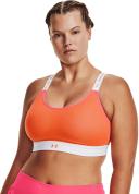 Under Armour Infinity Mid Run Sports Top Medium Support Orange L Woman