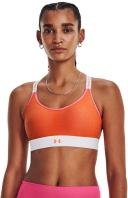 Under Armour Infinity Mid Run Sports Top Medium Support Orange L Woman