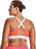 Under Armour Infinity Mid Run Sports Top Medium Support Orange L Woman