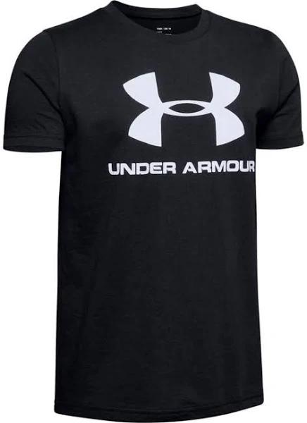 Under Armour Junior Sportstyle Logo T-Shirt - Black - Size - 8Y