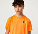 Under Armour Kids' Tech 2.0 T-Shirt Orange Blast / Black-Large