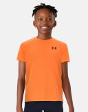 Under Armour Kids' Tech 2.0 T-Shirt Orange Blast / Black-Medium