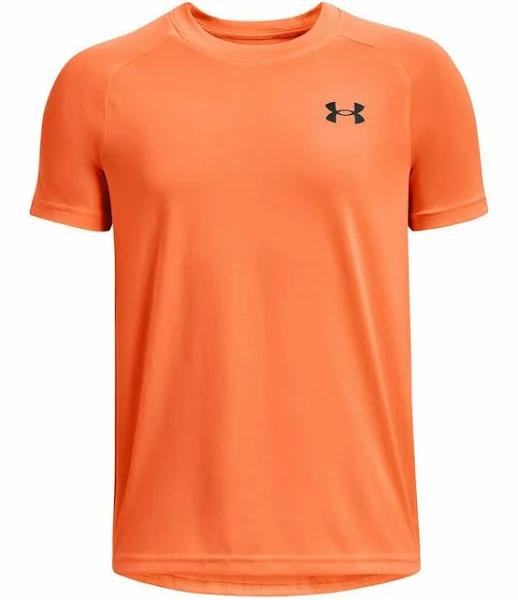 Under Armour Kids' Tech 2.0 T-Shirt Orange Blast / Black-Medium