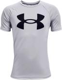 Under Armour Kids' UA Tech Big Logo T-Shirt Black / Lime Surge-Large