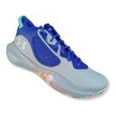 Under Armour Lockdown 6 Basketball Shoes Grey/Blue US Mens 9 / Womens 10.5