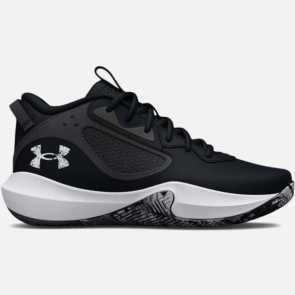 Under Armour Lockdown 6 Men's Basketball Shoes - Black/White