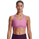 Under Armour Medium Support Crossback Bra Womens, Size 10, Pink