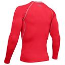Under Armour Men's Heatgear Armour Long Sleeve Compression Shirt - Red