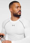 Under Armour Men's Heatgear Armour Long Sleeve Compression Shirt - White