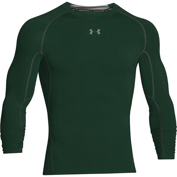 Under Armour Men's Heatgear Long-Sleeve Compression Shirt - Green 4XLT