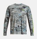 Under Armour Men's Iso-Chill Shorebreak Camo Long Sleeve Shirt M