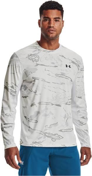 Under Armour Men's Iso-Chill Shorebreak Camo Sublimated Polo Snow Camo / Black 3XL